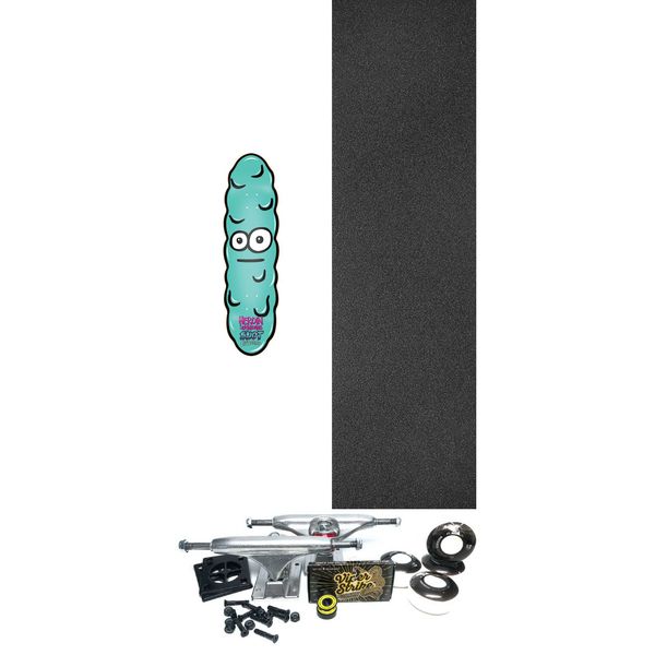 Heroin Skateboards Lil Booger x Snot Skateboard Deck Egg Shaped - 8.5" x 32" - Complete Skateboard Bundle